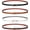 A-black+white+brown+coffee-square Buckle, variant on 4 Pack Women Skinny Leather Belt Thin Waist Belt with Gold Buckle for Jeans Pants Dress