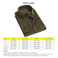 thumbnail image 4 of Men Long Sleeve Shirt Fashionable Pure Color Turn Down Collar Button Shirt with Pocket for Dating, 4 of 5