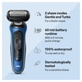thumbnail image 2 of Afeitadora Eléctrica Braun para Hombre, Serie 6 6172cc, Afeitado en Seco y Húmedo, Kit de Afeitado con Centro SmartCare y Recortadora de Precisión, 2 of 5