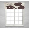 thumbnail image 1 of ABPHQTO Madre Hija Siluetas Best Mom Ever Ventana Cortina Valance Rod Pocke 45x130 cm, 1 of 1