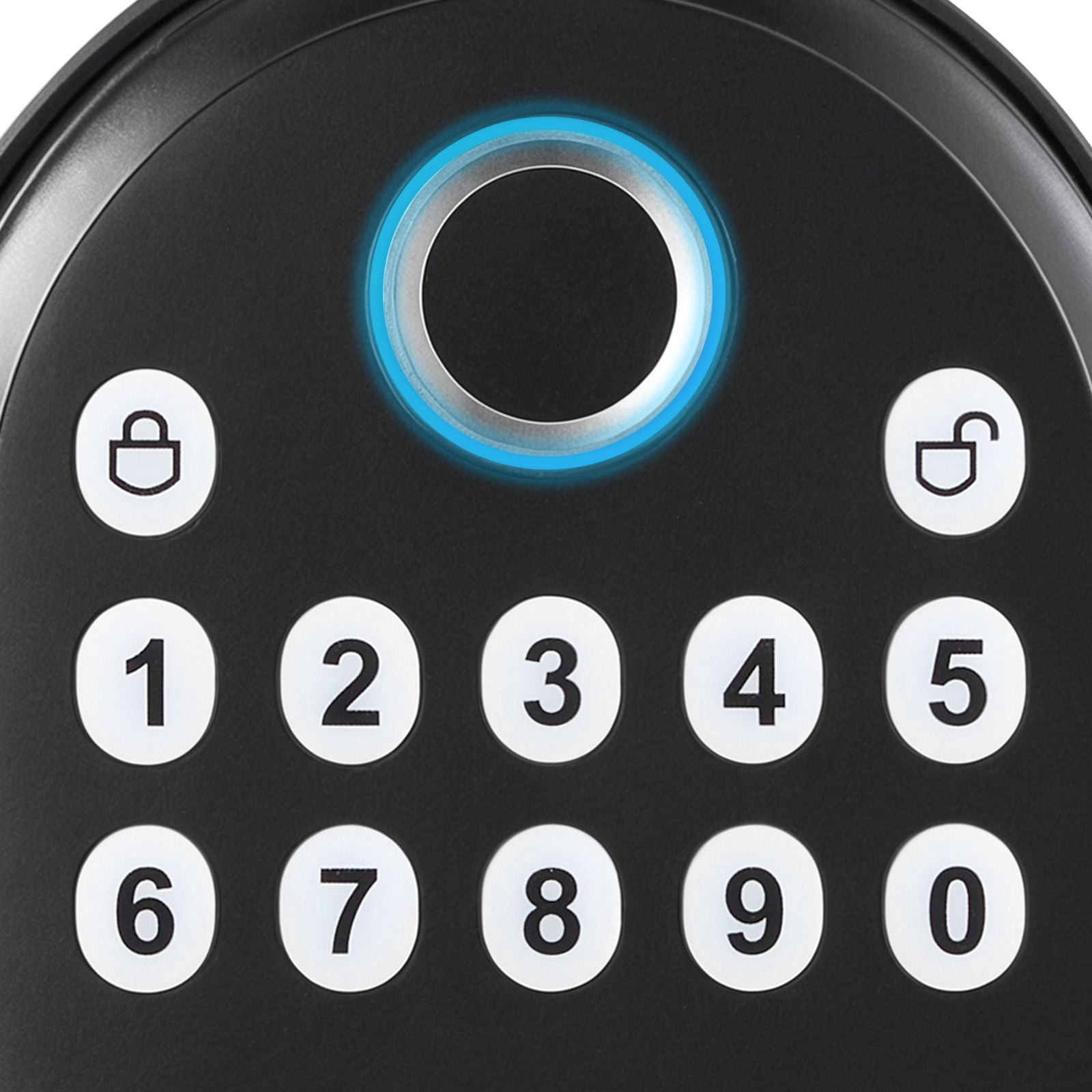 Fingerprint Door Lock with Handles 50 Fingerprints 100 Passcodes Auto-Lock 5-69s One-Time Code Waterproof for Home Office