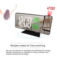 thumbnail image 4 of LED Digital Alarm Clock Large Screen Multipurpose 12/24-Hour Format Projector Ceiling Clock with Time Temperature Display, 4 of 8