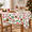 White-52" x 70" (Rectangular), variant on Mas Tablecloth 52 X 70 Inch Rectangular Candy Cane