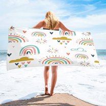 Goattoy Absorbent and Soft Beach Towel,Fast Drying, Comfort for Skin Towel,Clearance Saving Sales!Perfect for Travel, Camping, and Outdoor Activities