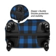 thumbnail image 4 of Balery Luggage Cover Blue Black Plaid Print Suitcase Covers for Luggage Elastic Washable Suitcase Protector Fits 18-32 Inch Luggage-Small, 4 of 9