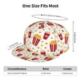 thumbnail image 4 of Lukts Popcorn for Flat Brim Baseball Cap, Sun Protection, UV Protection, Sweat Absorption Sports Cap, Unisex, 4 of 7