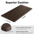 thumbnail image 2 of LALILO Kitchen Mat Anti Fatigue Floor Mat 1/2 Inch Cushioned Mat Brown Kitchen Rug,17"X 29", 2 of 7