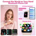 thumbnail image 3 of Smart Watch for Women Men, fits for Android and IPhone Devices, Fitness Tracker/pedometer, 1.85-inch smartwatch Gift, Answer/Make Calls/120 Sports Modes, IP68 Water-Resistant Fitness Watch (Pink), 3 of 7