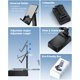 thumbnail image 4 of Soporte para celular con altavoz bluetooth, sonido estéreo HD, ajustable en altura y ángulo, antideslizante, para iPhone, Android, iPad, tabletas, 4 of 7
