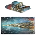 thumbnail image 2 of GZHJMY Christmas Tree Towel Set of 3, Highly Absorbent Soft Towels with Bath Towel, Hand Towel and Washcloth for Bathroom Hotel Gym Spa, 2 of 7