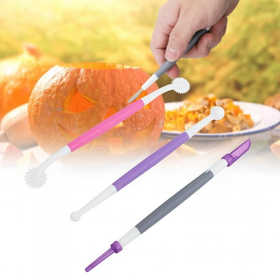 BORDSTRACT 3pcs / Set Sculpting Brush For DIY Cake Sugar Gum Paste Decorating Supplies