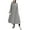 Gray, variant on ZANZEA Women Hooded Long Sleeve Sweatshirt Dress A-Line Maxi Sweat Dresses