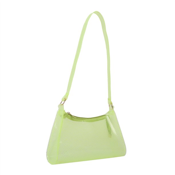 Bolsa vagabundo de moda para mujer, transparente de PVC para axila, sencillo para regalo (amarillo) Sywqhk Para Estrenar