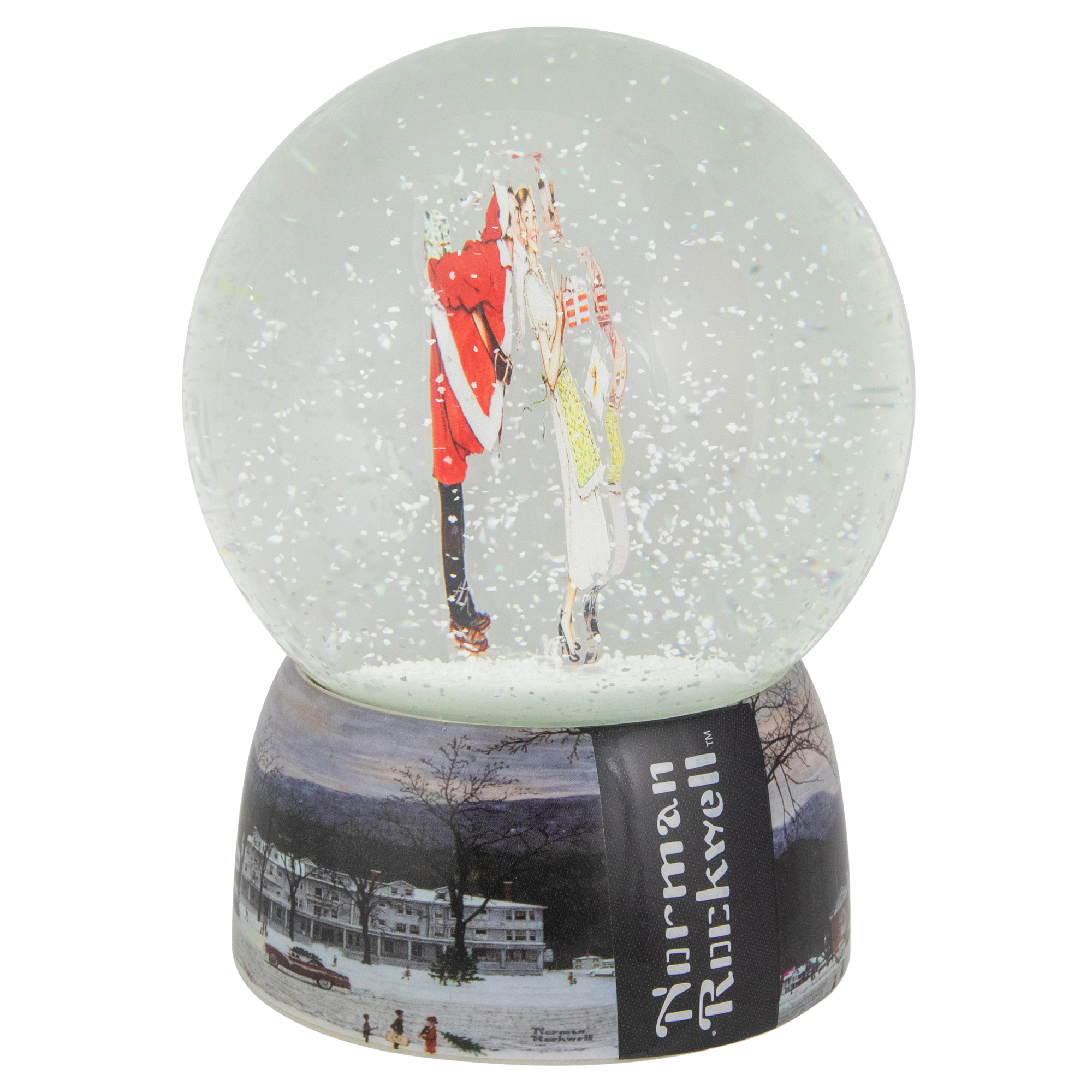 Northlight Norman Rockwell "Christmas Surprise" Snow Globe - 6.5"