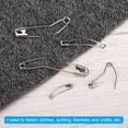 thumbnail image 5 of Uxcell Safety Pins 2.24 Inch Metal Nickel Plated Curved Sewing Pins Silver Tone 200Pcs, 5 of 5
