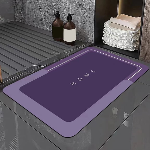 Pklyzj Kitchen Gadgets Bathroom Water Absorbent Floor Mats Bathroom Doorway Non Slip Foot Mats Sink Toilet Quick Drying Floor Mats on Clearance