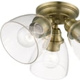 thumbnail image 4 of Livex Lighting - Montgomery - 3 Light Flush Mount in New Traditional Style -, 4 of 8