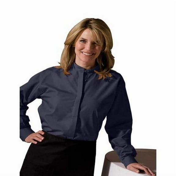 Edwards Garment Women's Long Sleeve Banded Collar Shirt, Style 5396