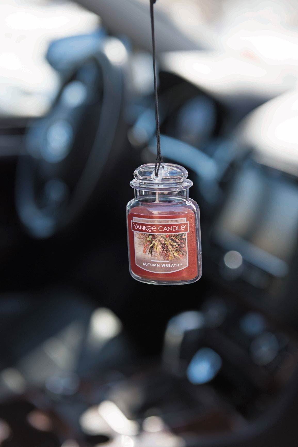 Yankee Candle Car Jar Ultimate Hanging Air Freshener, Leather