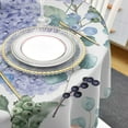 thumbnail image 3 of Spring Watercolor Flowers Hydrangea Waterproof Tablecloth Table Decoration Wedding Home Kitchen Dining Room Round Table Cover, 3 of 5