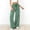 Green, variant on ClodeEU Women's High Waist Striped Wide Leg Pants with Drawstring,Casual Loose Trousers with Pockets Black,Women's Plus L