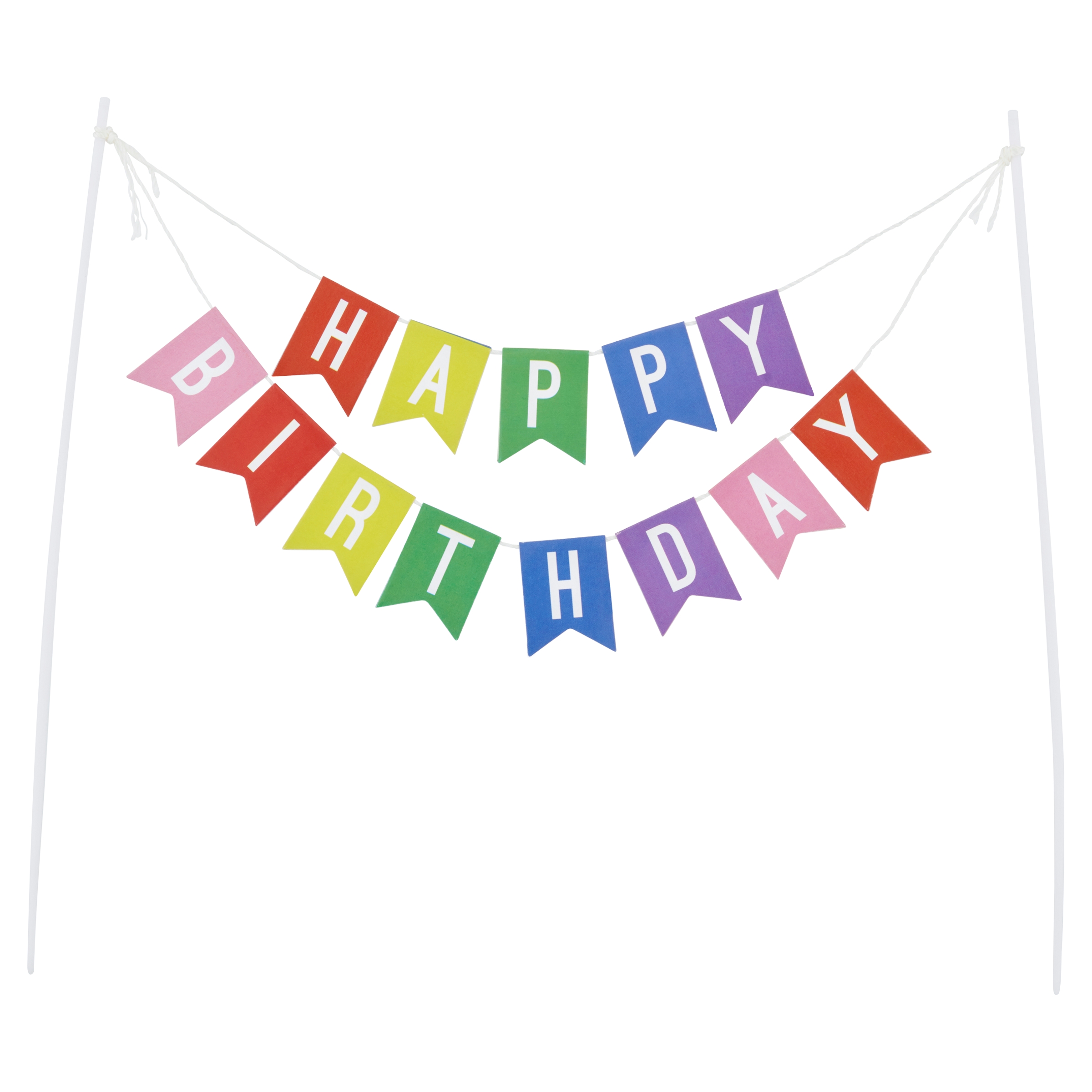 Great Value Happy Birthday Banner Cake Topper 2-Pack photo 4