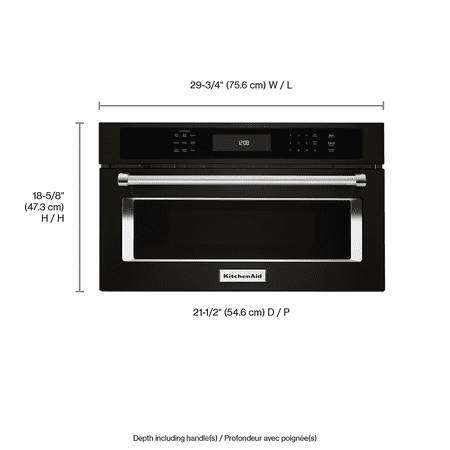 KitchenAid - 1.4 Cu. Ft. Built-In Microwave - Black Stainless Steel