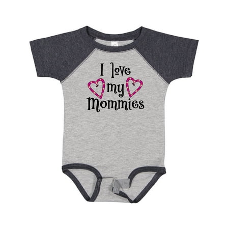 

Inktastic I Love My Mommies- Hearts Gift Baby Boy or Baby Girl Bodysuit