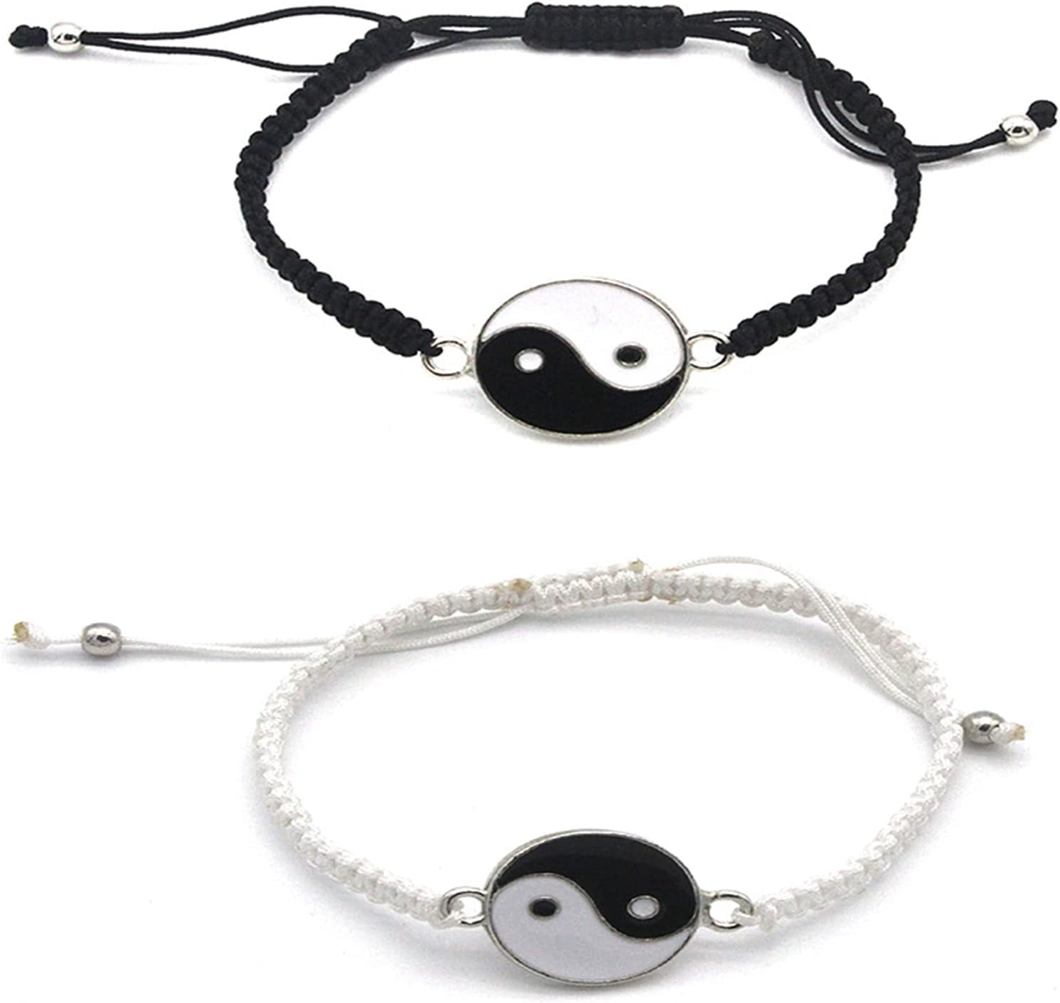 String Rope Bracelets ORUYROP 2-4Pcs Yin Yang Tai Chi Beads Infinity Braided String Rope ...
