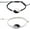 F round, variant on 2-4Pcs Yin Yang Tai Chi Beads Infinity Braided String Rope Bracelets Handmade Waterproof Adjustable Cord Strand Bracelet for Men Women Friend Couple Matching Friendship Jewelry Gift