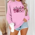 thumbnail image 4 of Uootdi Breast Cancer Awareness Womens Sweatshirts Round Neck Long Sleeve Breast Cancer Awareness Graphic Print Loose Womens Shirts, 4 of 5