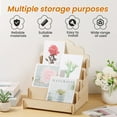 thumbnail image 2 of EIGTHTAIL Wood Card Display Stand 4 Layer Greeting Card Display Stand Wood Card Display Rack Removable Card Organizer Rack Multifunctional Sticker Display Stand for Postcard Brochure Phot, 2 of 11