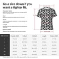 thumbnail image 2 of Yiaed Tulips Flowers Print Mens Short Sleeve Tight Fit T-Shirt, Crewneck Casual Tee-Large, 2 of 5