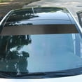 thumbnail image 4 of Luxshiny 3Pcs Black Racing Stripes Car Windshield Decal Sticker for Sun Protection 152X6X0.04in, 4 of 8