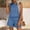 Blue, variant on Two Piece Sets For Women Casual Linen Tank Tops Lounge Short Matching Set Spring Travel Summer Beach Clothing