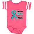 thumbnail image 3 of Inktastic Mom Ovarian Cancer Ribbon Boys or Girls Baby Bodysuit, 3 of 5
