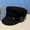Black, variant on ZHENHONG Sea Captain Hat Chauffeur Hat For Men And Women Limousine Hat For Limo Or Taxi Driver Costumes Hat Classic Sailor Hats Stylish Peaked Hat Women