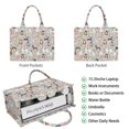 thumbnail image 2 of Large Capacity Tote Bag,Cute Pitbull Terriers Dog and Flower Handbag Fashion Luxury Tote Bag,15.7"x13"x 5.1" Inches,Laptop Compatible, 2 of 6