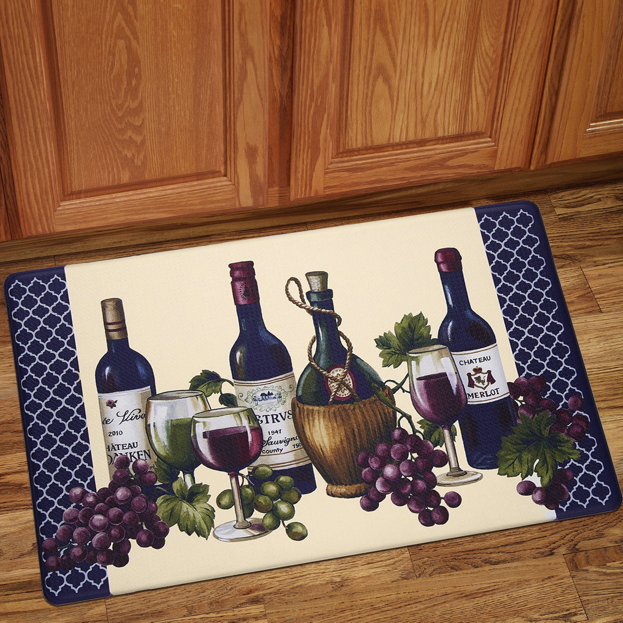 ANTI-FATIGUE FLOOR MAT PVC 18" x 30" TYPES of WINES by CYK 