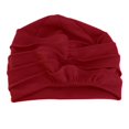 thumbnail image 4 of mmirethe Bonnet de Nuit en Coton Doux et Extensible pour la Perte de Cheveux Rouge Violacé 56-58cm 1Set, 4 of 6