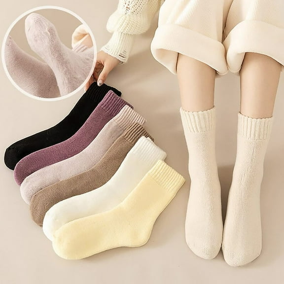 Clearance Today Sales! Winter Thermal Socks, Plush Socks For Children, Winter Thick And Warm Wool Socks For Women, Medium Length Floor Socks Warehouse Sale