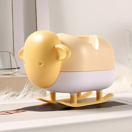 

Cute Sheep-Shaped Night Light with USB Charging and Tap Sensitivity - Portable Bedside Lamp for Kids and Adults