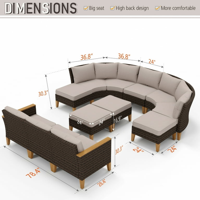 Corner rattan sofa studio discount