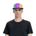 thumbnail image 5 of Susaid Rainbow Scales2 Print Baseball Cap Hip Hop Style Flat Visor Adjustable Outdoor Cap Unisex Adjustable Breathable, 5 of 7