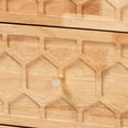thumbnail image 6 of Baxton Studio Hosea Japandi Nightstand, 2-Drawer, Natural, 6 of 10