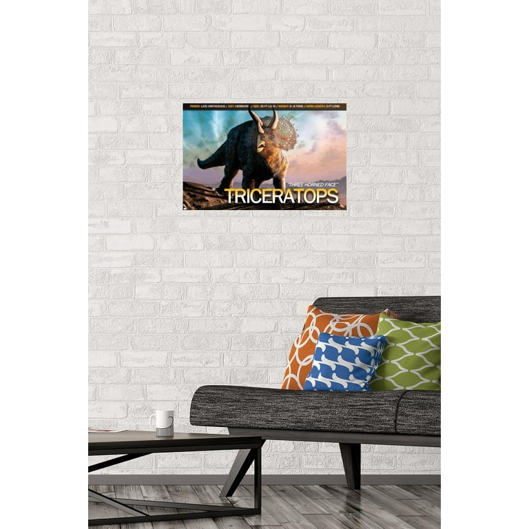Dinosaurs - Triceratops Wall Poster, 14.725
