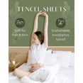 thumbnail image 4 of California King Tencel Lyocell Sheets Set - Cooling, Silky Soft Eucalyptus Bed Sheets, Deep Pocket 16", Moisture Wicking, 4 of 17