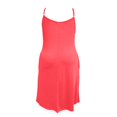 thumbnail image 4 of WTOBBY Women's Plus Size Casual Solid Color Round Neck Sleeveless Pleated Camisole Dress with Pocket, Flowy and Comfortable Fit for Everyday Wear, Fashionable and Breathable Design,Watermelon Red XL, 4 of 5