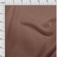 thumbnail image 2 of oneOone Cotton Poplin Brown Fabric Stripe Geometric Dress Material Fabric Print Fabric By The Yard 42 Inch Wide, 2 of 4