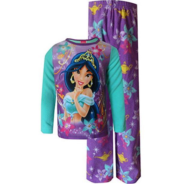 AME Sleepwear Disney Princess Jasmine Toddler Fleece Pajama Set for